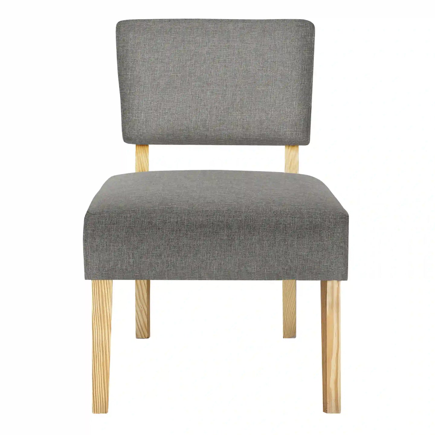 Light Grey Accent Chair / Armless Chair - I 8273