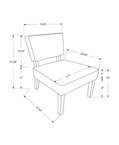 Blue Accent Chair / Armless Chair - I 8274