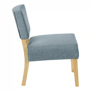Blue Accent Chair / Armless Chair - I 8274