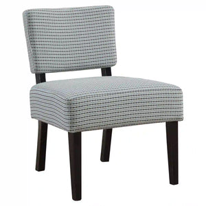 Blue /grey Accent Chair / Armless Chair - I 8288