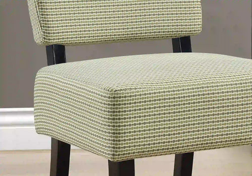 Green Accent Chair / Armless Chair - I 8289