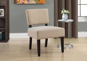 Gold /grey Accent Chair / Armless Chair - I 8290