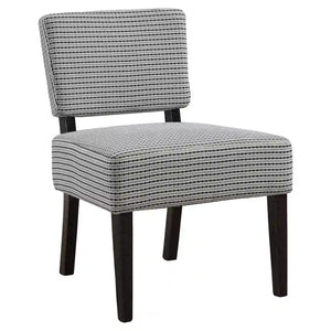 Light Grey /black Accent Chair / Armless Chair - I 8291