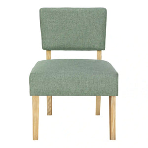 Green Accent Chair / Armless Chair - I 8294