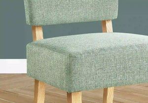 Green Accent Chair / Armless Chair - I 8294