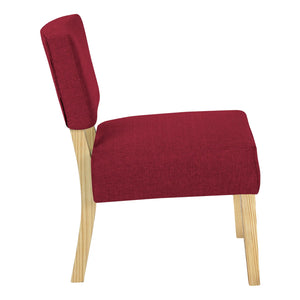 Red Accent Chair / Armless Chair - I 8295