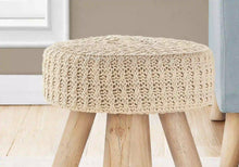 Load image into Gallery viewer, Beige /natural Ottoman - I 9012