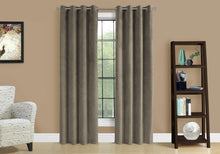 Load image into Gallery viewer, Taupe Curtain Panel - I 9826