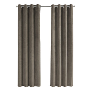 Taupe Curtain Panel - I 9826
