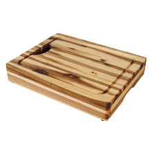Load image into Gallery viewer, Long Grain Acacia Cutting Board with Knife Storage Slots