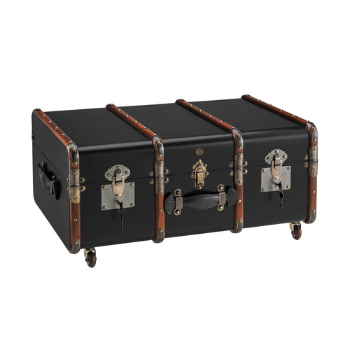 Authentic Models Stateroom Trunk Table, Black - MF040B