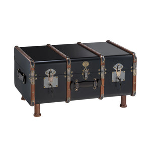 Authentic Models Stateroom Trunk Table, Black - MF040B