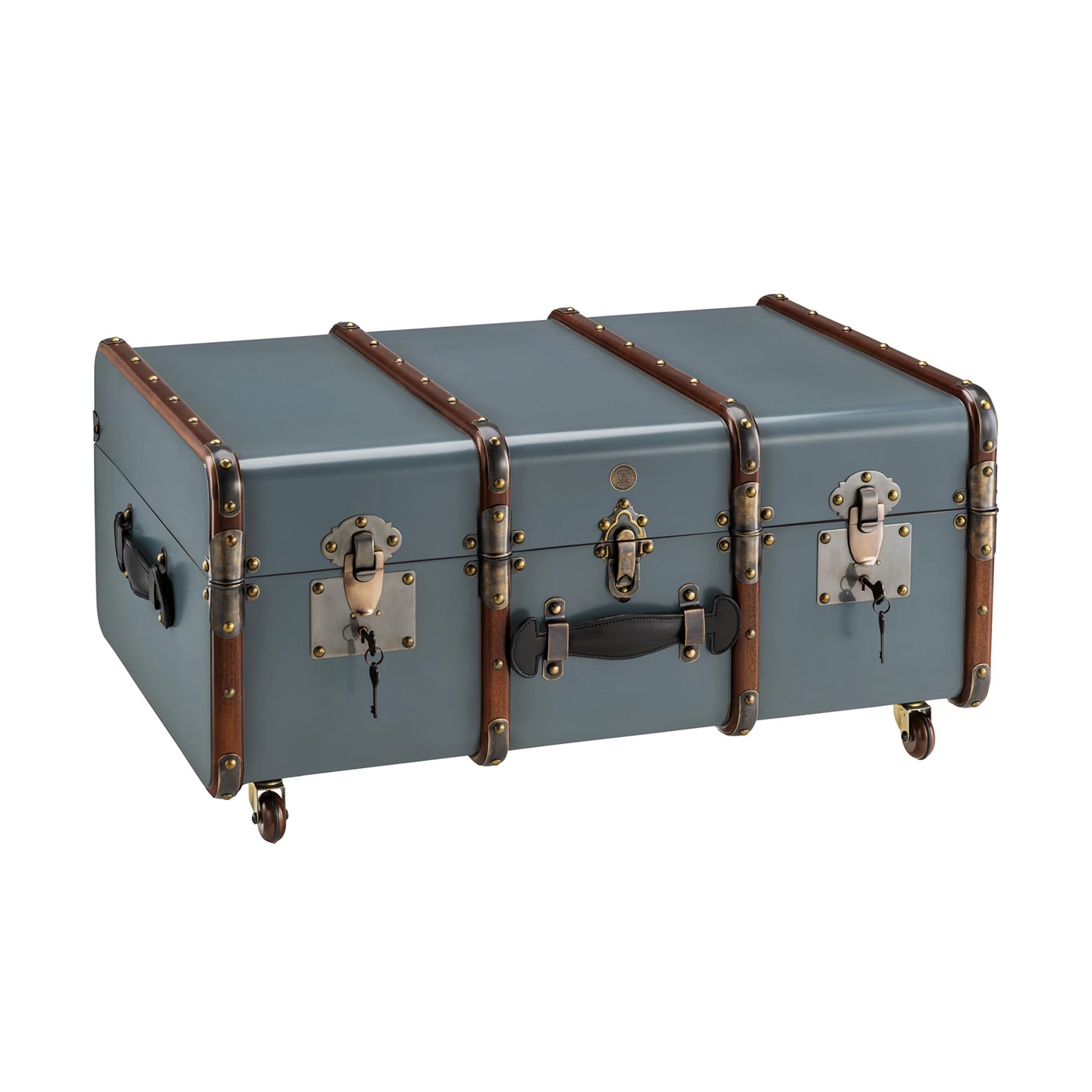 Authentic Models Stateroom Trunk Table, Petrol - MF040P