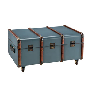Authentic Models Stateroom Trunk Table, Petrol - MF040P