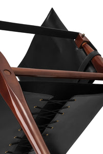 Authentic Models Bridle Campaign Chair, Black - MF122B
