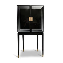 Load image into Gallery viewer, Authentic Models Art Deco Liqour Cabinet Black &amp; White - MF406