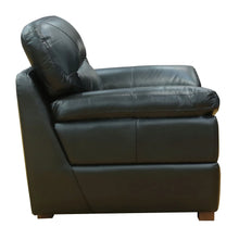 Load image into Gallery viewer, Sunset Trading Jayson 45&quot; Wide Top Grain Leather Armchair | Black