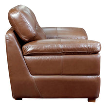 Load image into Gallery viewer, Sunset Trading Jayson 45&quot; Wide Top Grain Leather Armchair | Chestnut Brown