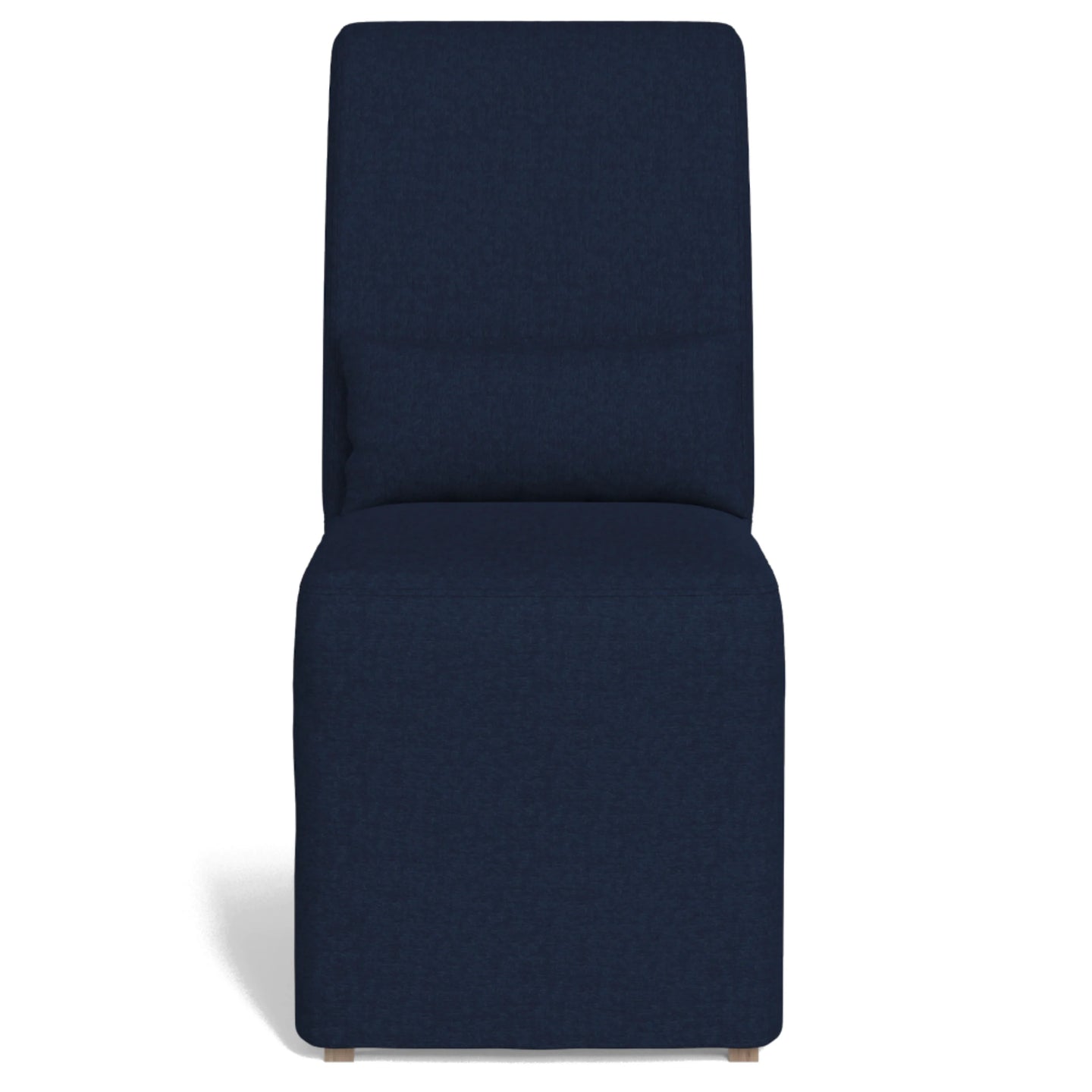 Sunset Trading Newport Slipcovered Dining Chair | Stain Resistant Performance Fabric | Navy Blue