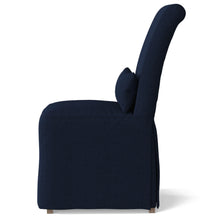 Load image into Gallery viewer, Sunset Trading Newport Slipcovered Dining Chair | Stain Resistant Performance Fabric | Navy Blue