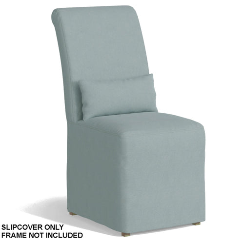 Sunset Trading Newport Slipcover Only for Dining Chair | Stain Resistant Performance Fabric | Ocean Blue
