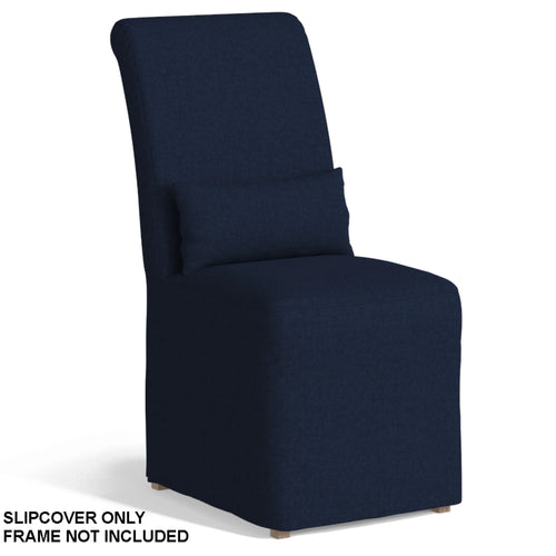 Sunset Trading Newport Slipcover Only for Dining Chair | Stain Resistant Performance Fabric | Navy Blue