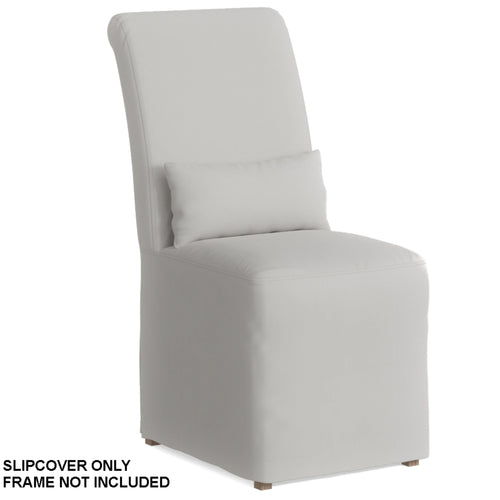 Sunset Trading Newport Slipcover Only for Dining Chair | Stain Resistant Performance Fabric | White