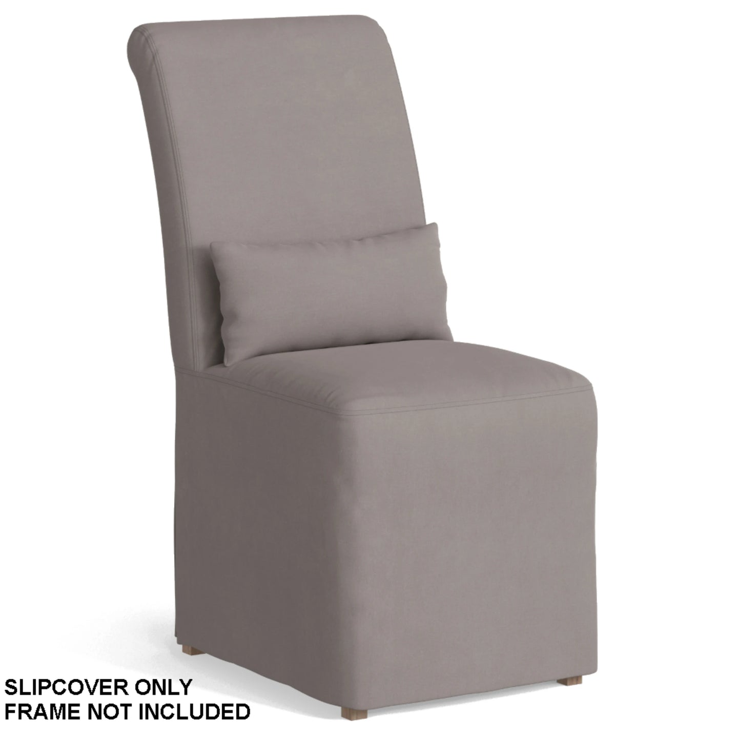 Sunset Trading Newport Slipcover Only for Dining Chair | Stain Resistant Performance Fabric | Gray