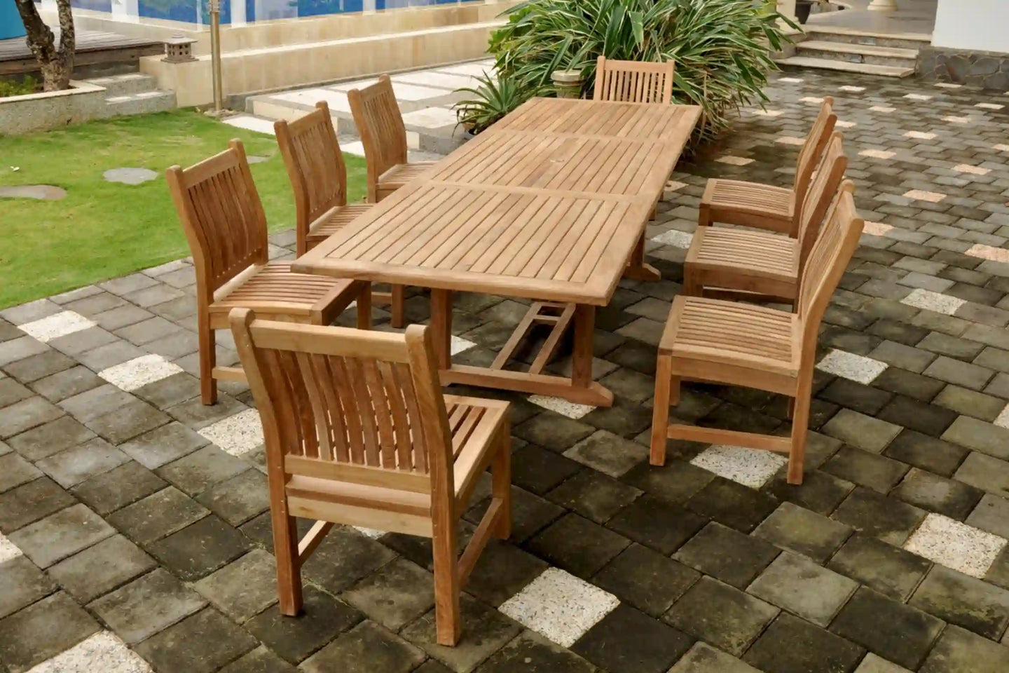 Bahama Sahara 9-Pieces 10' Rectangular Dining Set